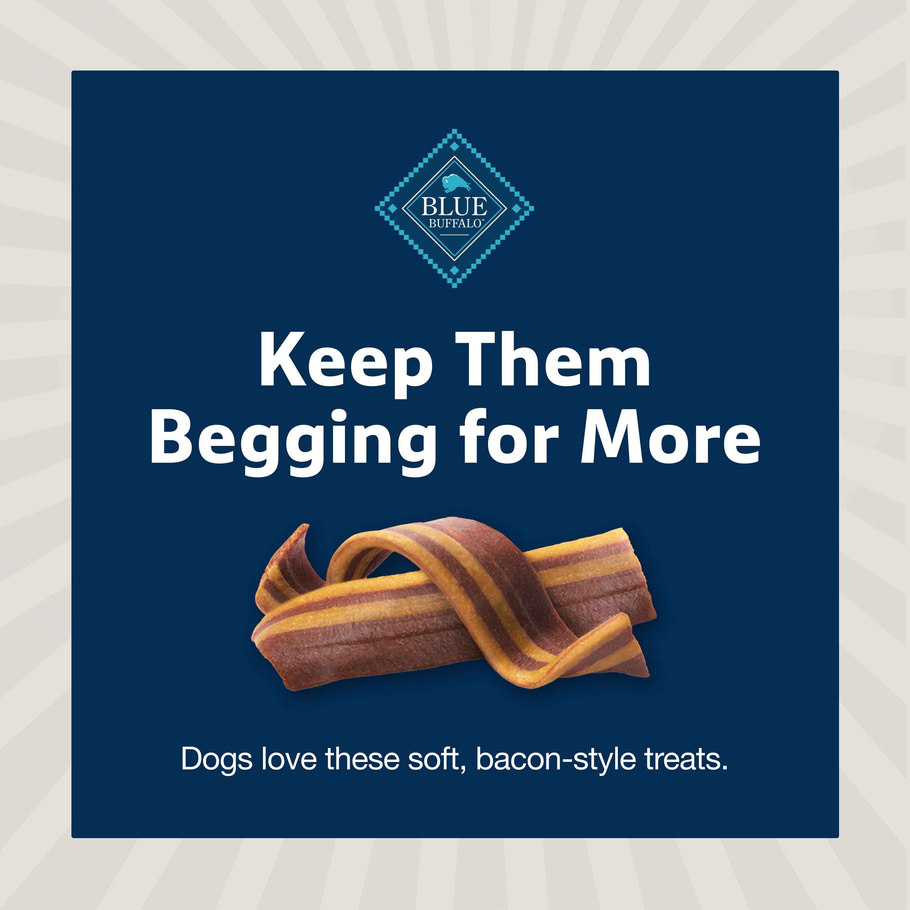 Sizzlers Bacon-Style Dog Treats with Real Pork, Original Flavor, 15-Oz. Bag