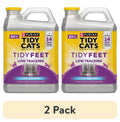 (2 Pack) Purina  Tidy Feet Clumping Cat Litter, Low Dust, 24/7 Odor Control, 20 Lb. Jug