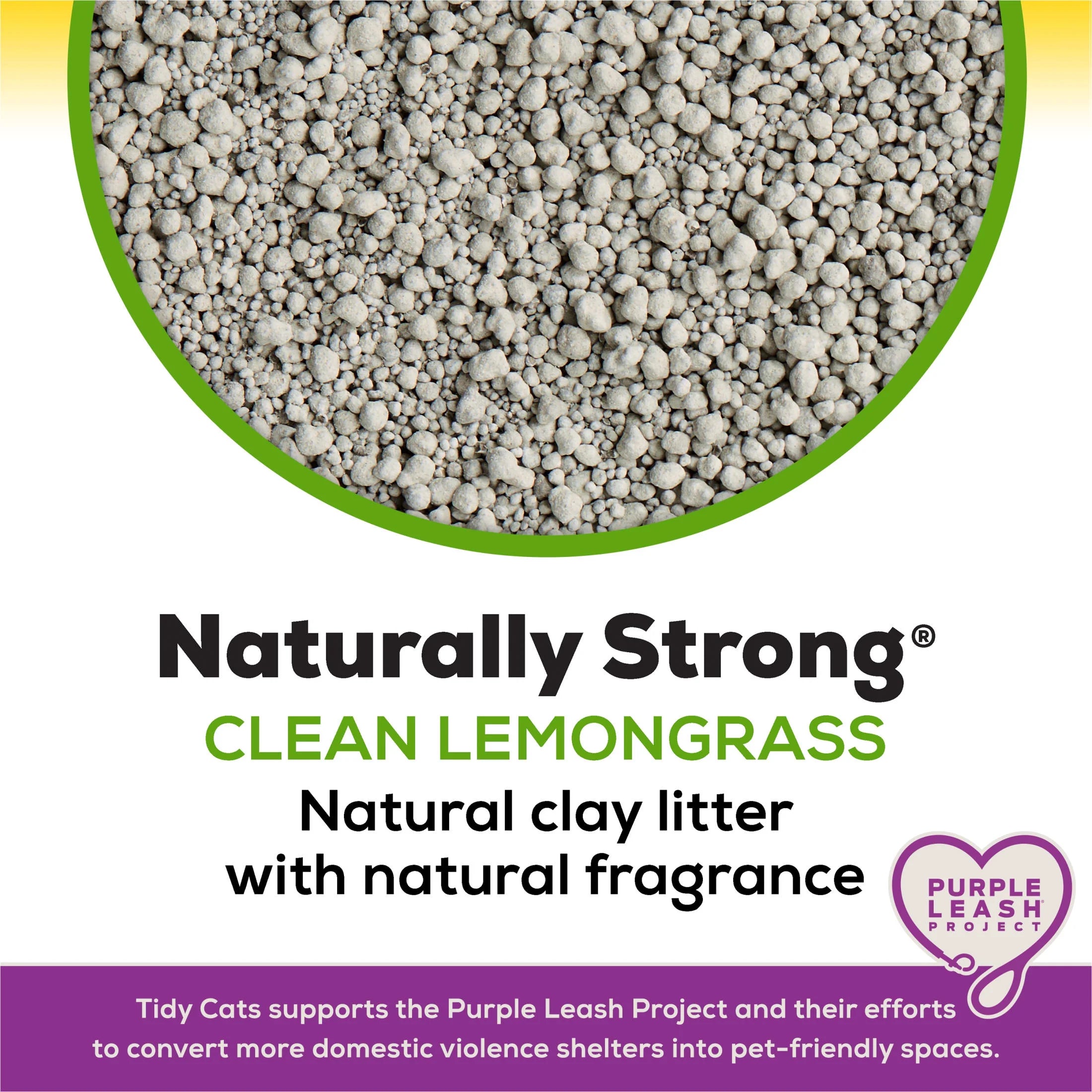 Purina  Naturally Strong Clumping Cat Litter, Low Dust, Odor Control, 20 Lb. Jug