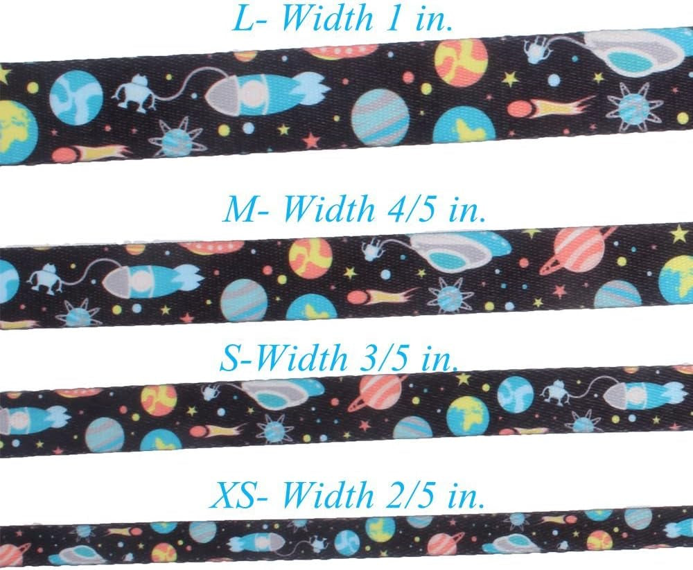 Dog Harness Leash Set Adjustable Heavy Duty No Pull Halter Harnesses for Small Medium Large Breed Dogs Back Clip Anti-Twist Perfect for Walking (XS(12"-18" Chest Girth), Space)