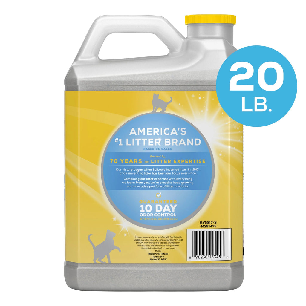 Purina  Clumping Cat Litter, Glade Clear Springs Deodorizing, Low Dust, 20 Lb. Jug