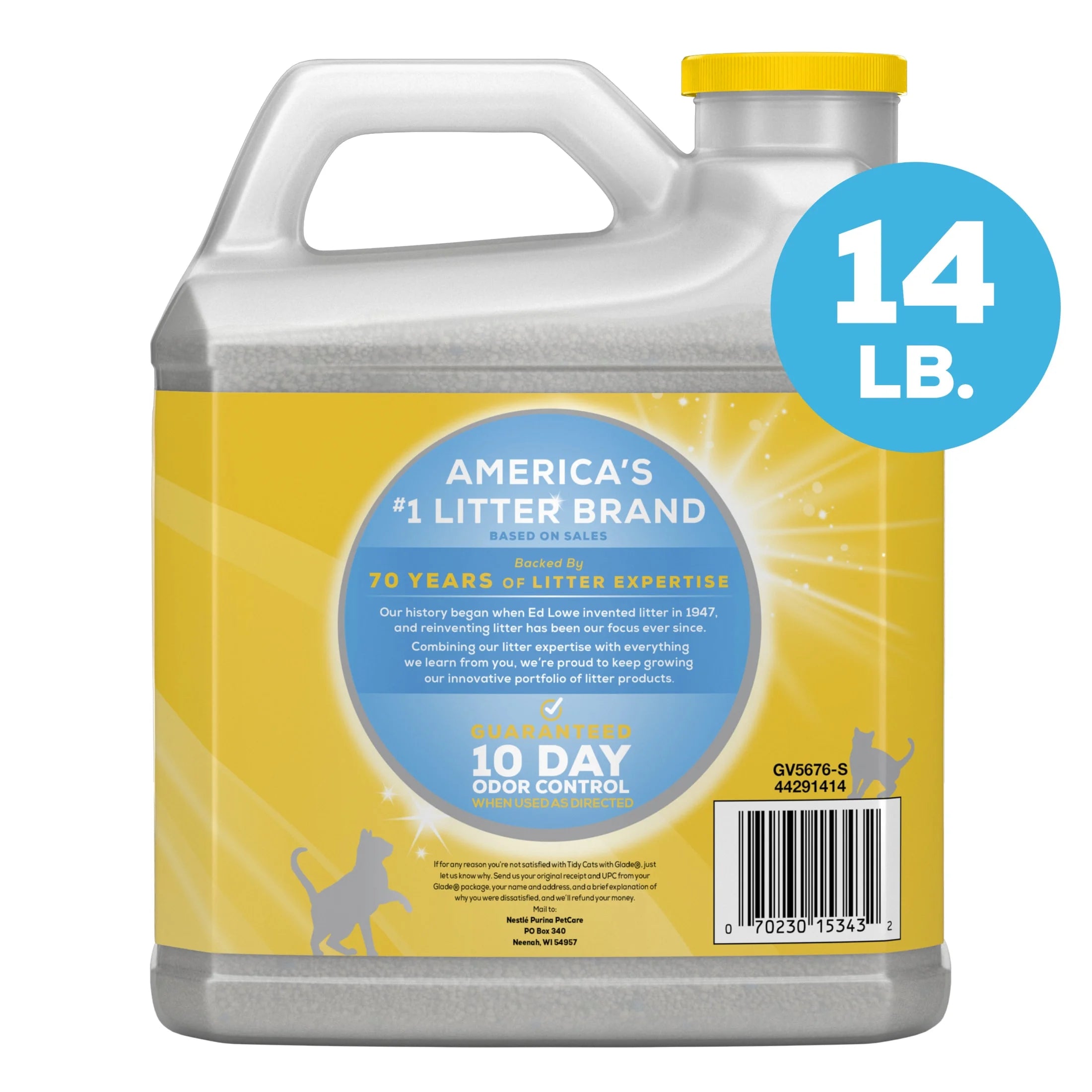 Purina  Clumping Cat Litter, Glade Clear Springs Deodorizing, Low Dust, 14 Lb. Jug