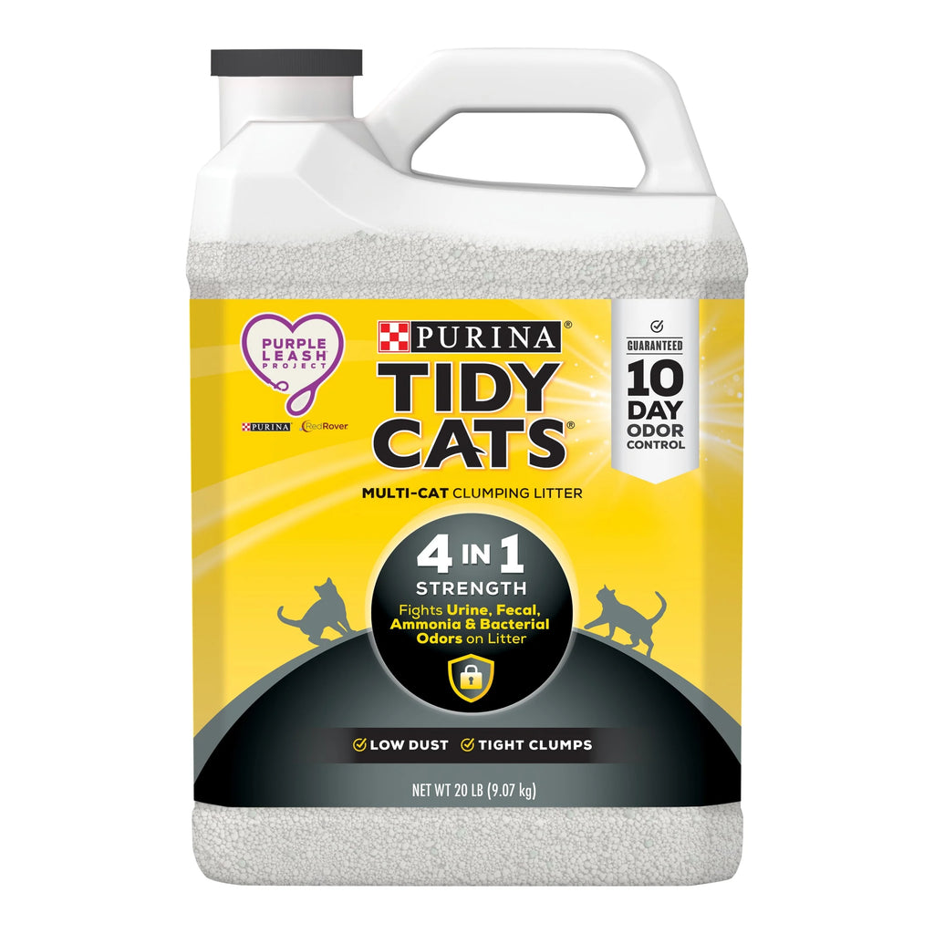 Purina  4-In-1 Clumping Cat Litter, Odor Control, Low Dust, 20 Lb. Jug