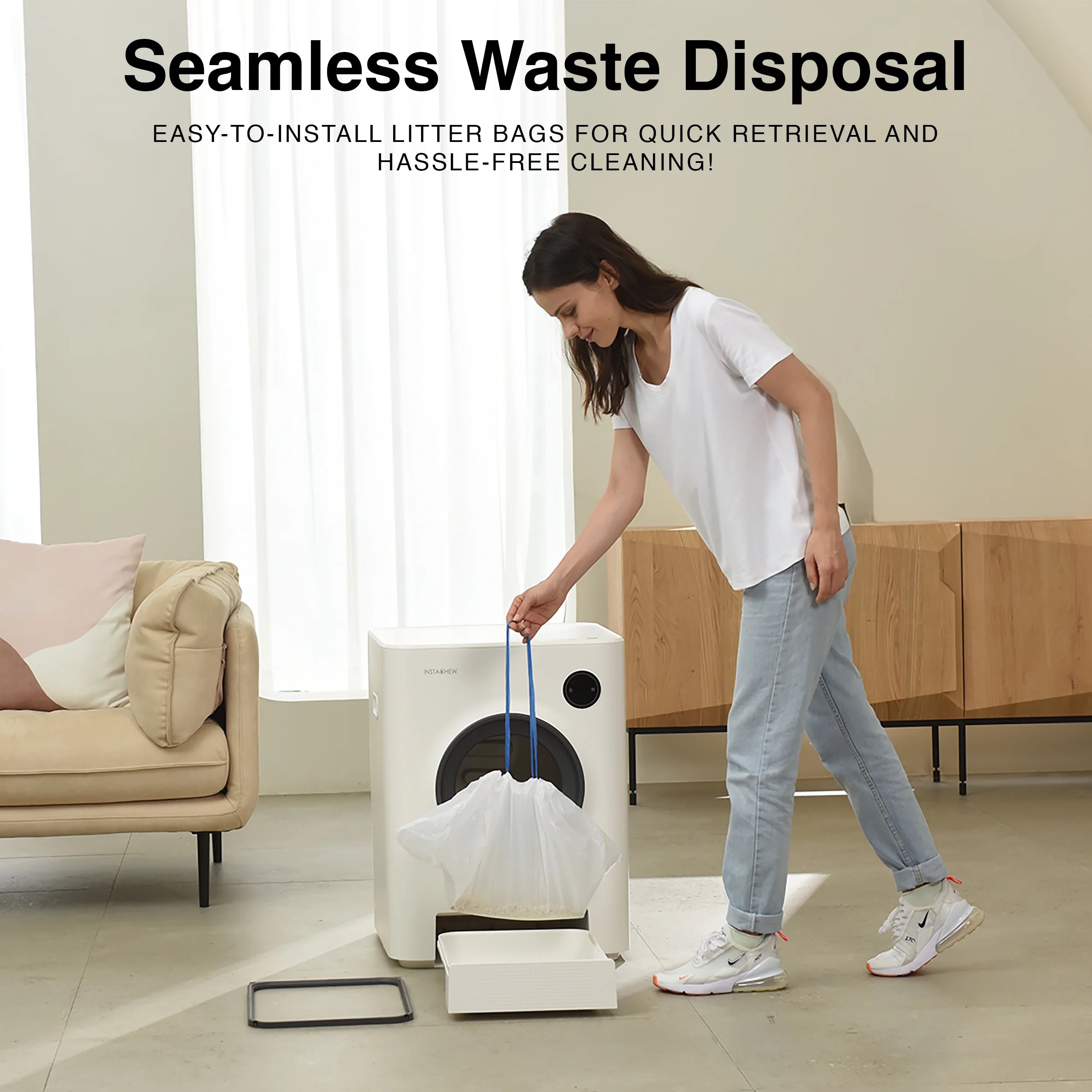 Purrclean Self-Cleaning Automatic Cat Litter Box with App Control, Support 5Ghz & 2.4Ghz Wifi