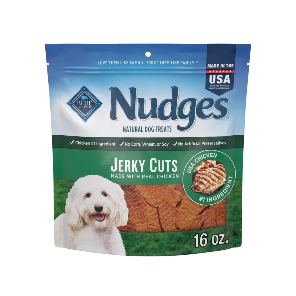 Nudges Jerky Cuts Dog Treats, Chicken, 16-Oz. Bag