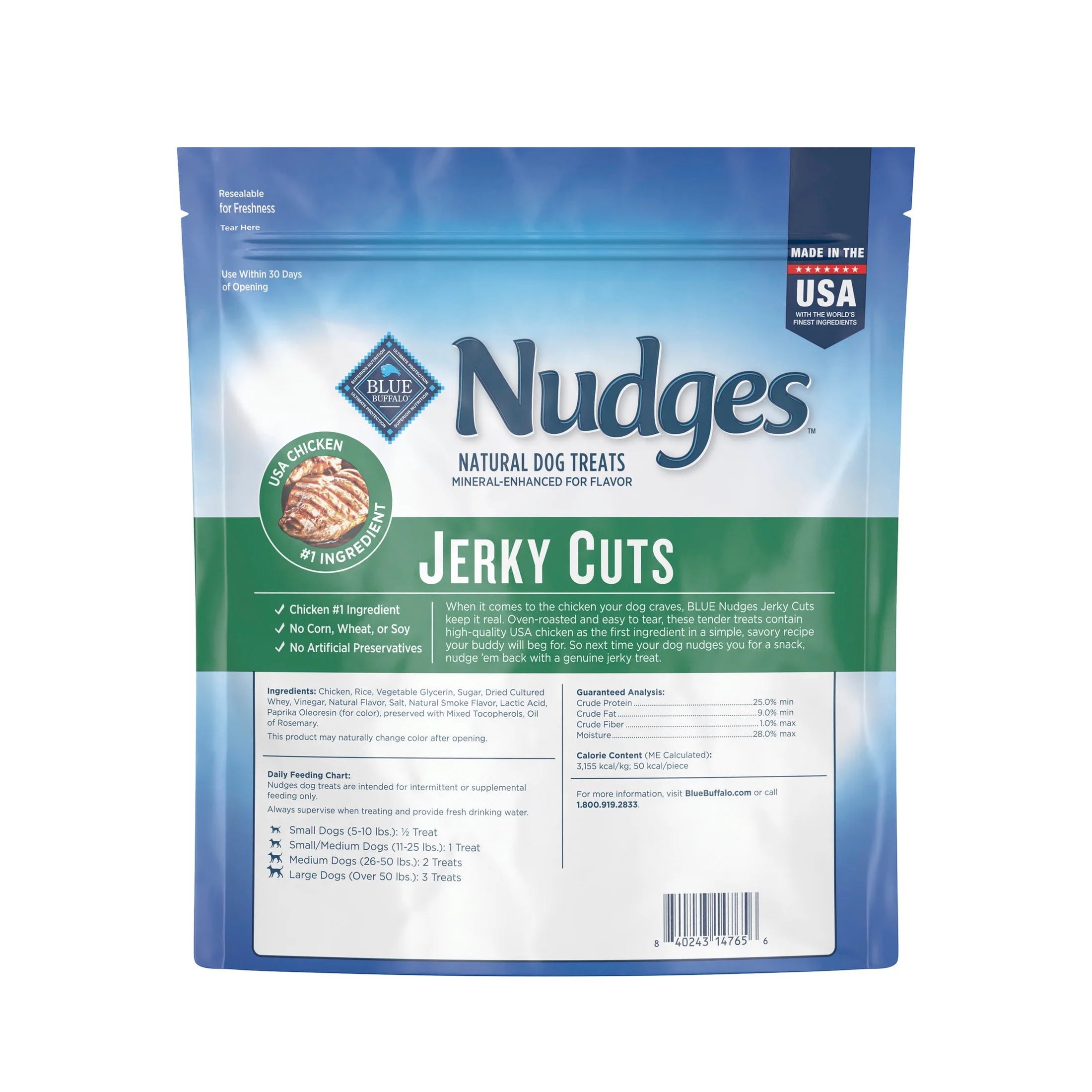 Nudges Jerky Cuts Dog Treats Made with Real Chicken, 36-Oz. Bag